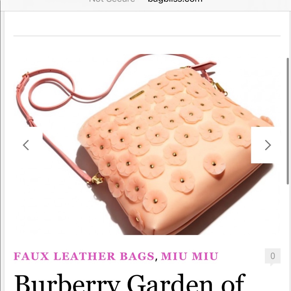 Burberry jelly pink bag